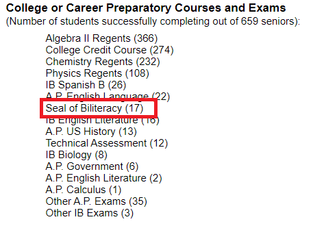 Sample Seal of Biliteracy